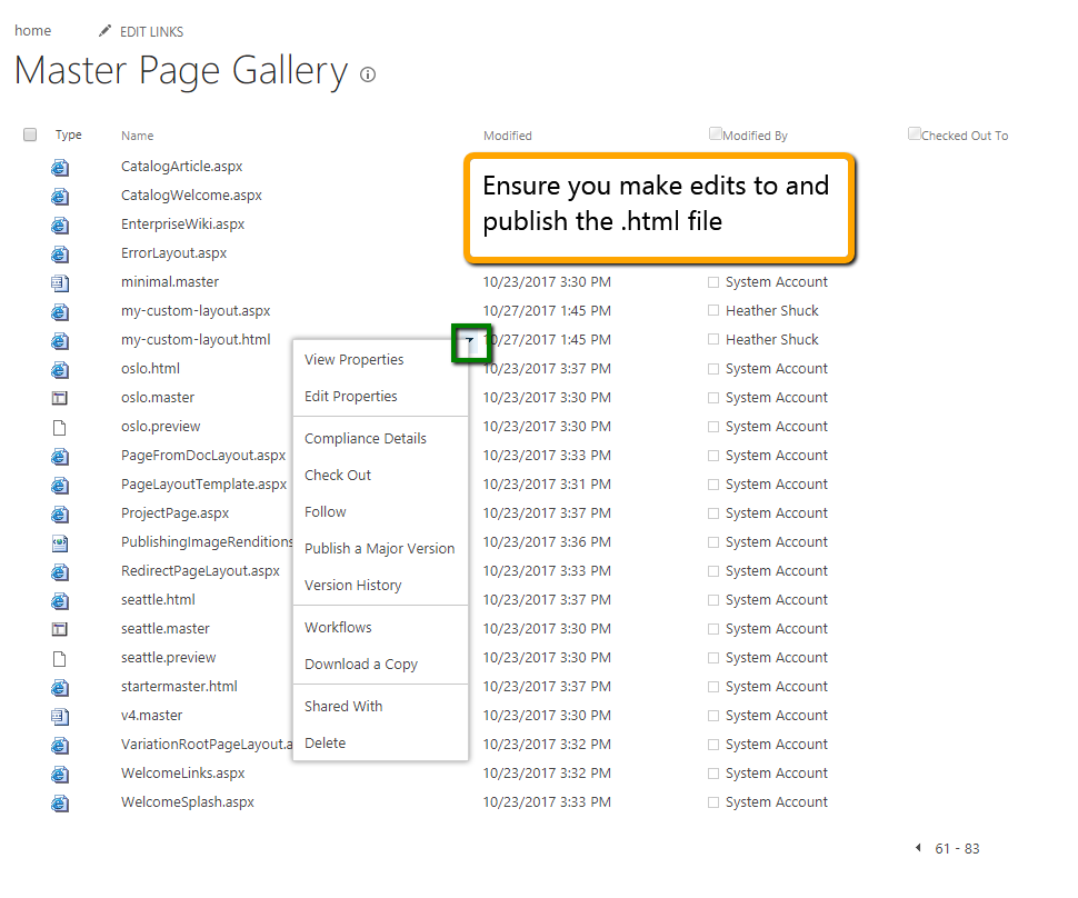 Layout Download Publish